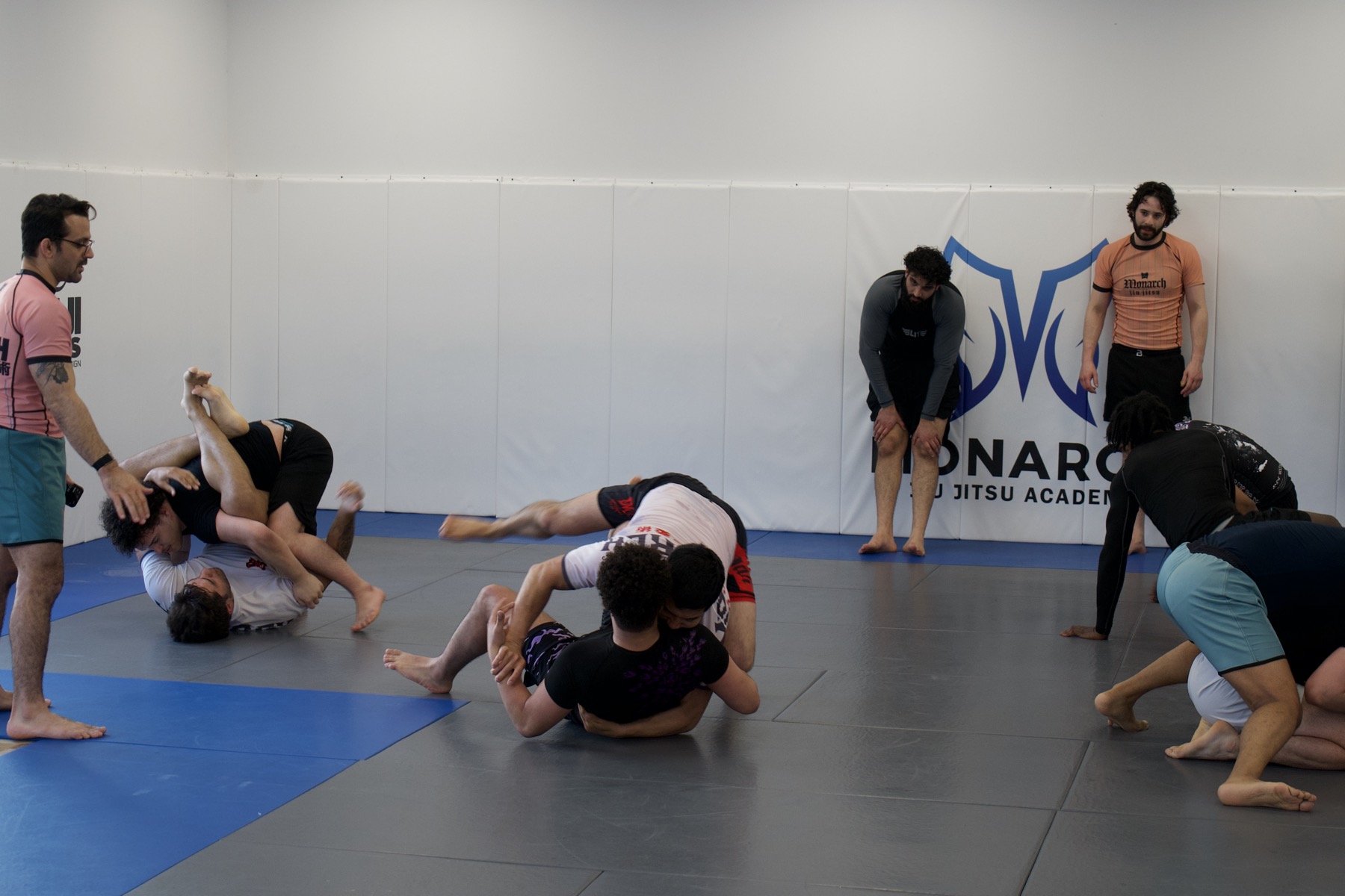Adult jiu-jitsu training at Monarch Jiu-Jitsu Academy